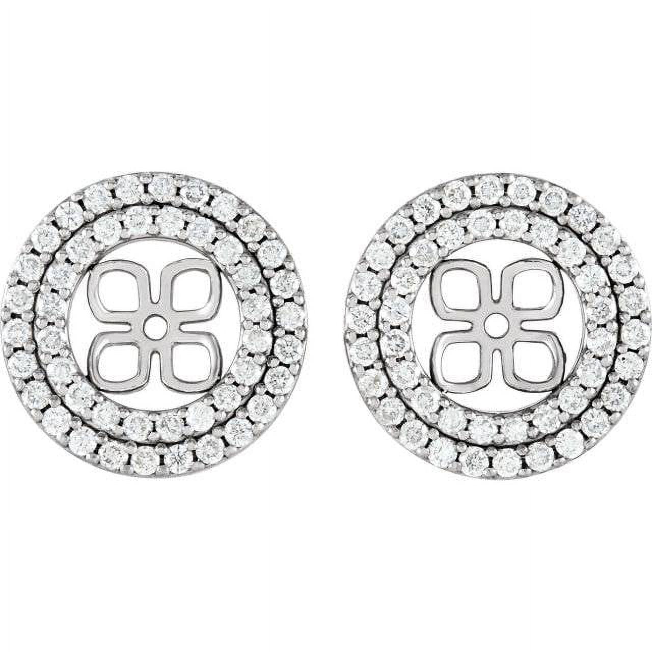 IDD 14kt White Gold Diamond Earring Jackets 001-150-02384 | Don's Jewelry &  Design | Washington, IA